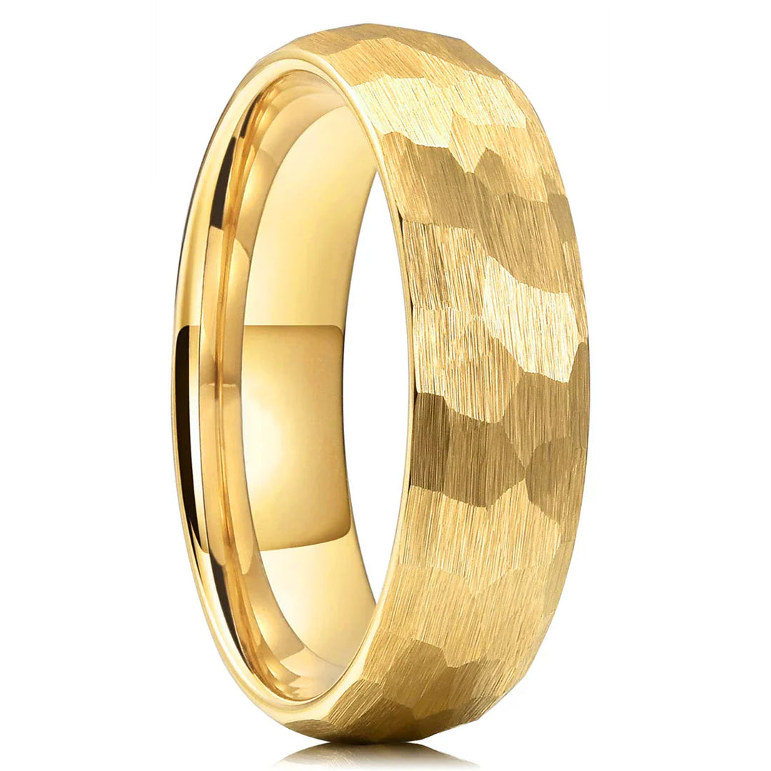 Titanium Engagement Ring - 6mm Gold Color / 13