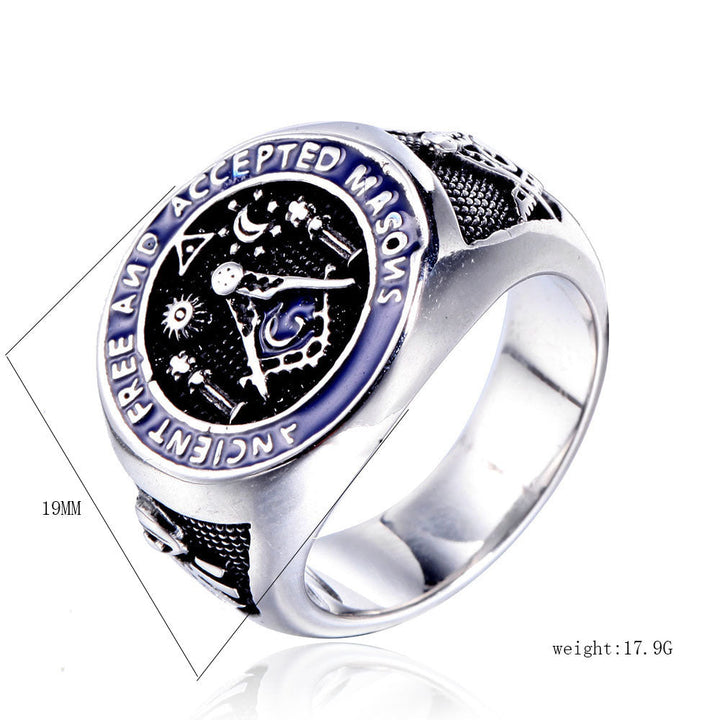 Titanium Masonic Ring