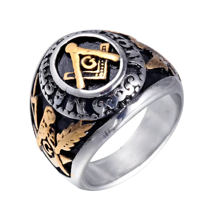 Titanium Masonic Ring - 14 / AS 13