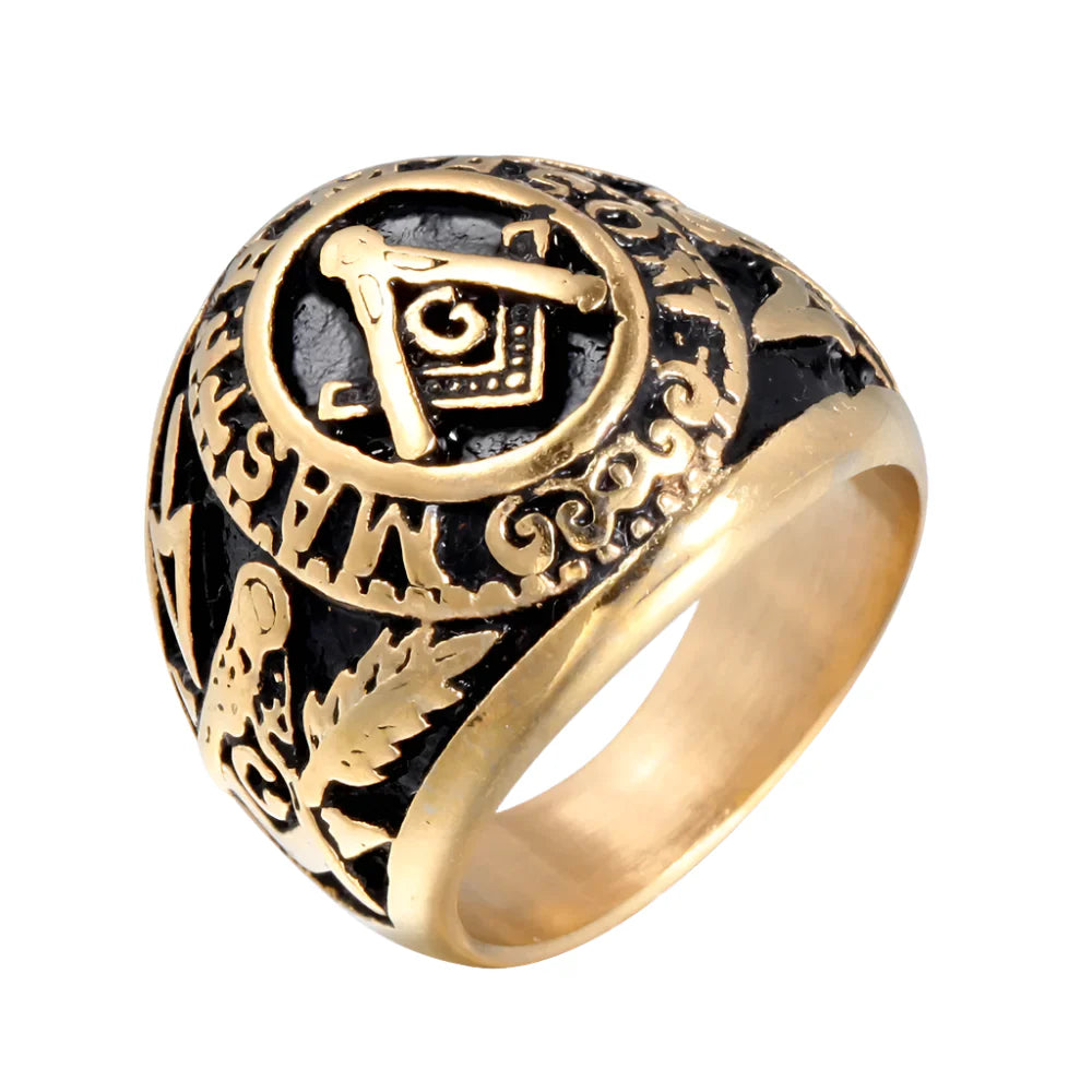 Titanium Masonic Ring - 13 / AS 13