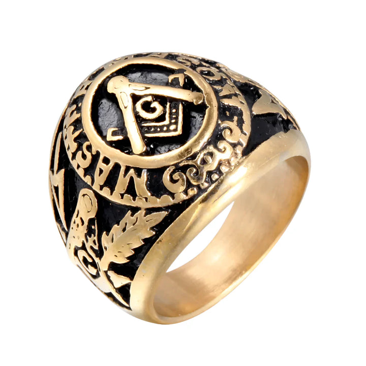 Titanium Masonic Ring - 13 / AS 13