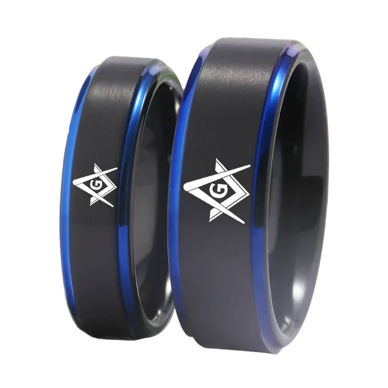 Tungsten Masonic Ring