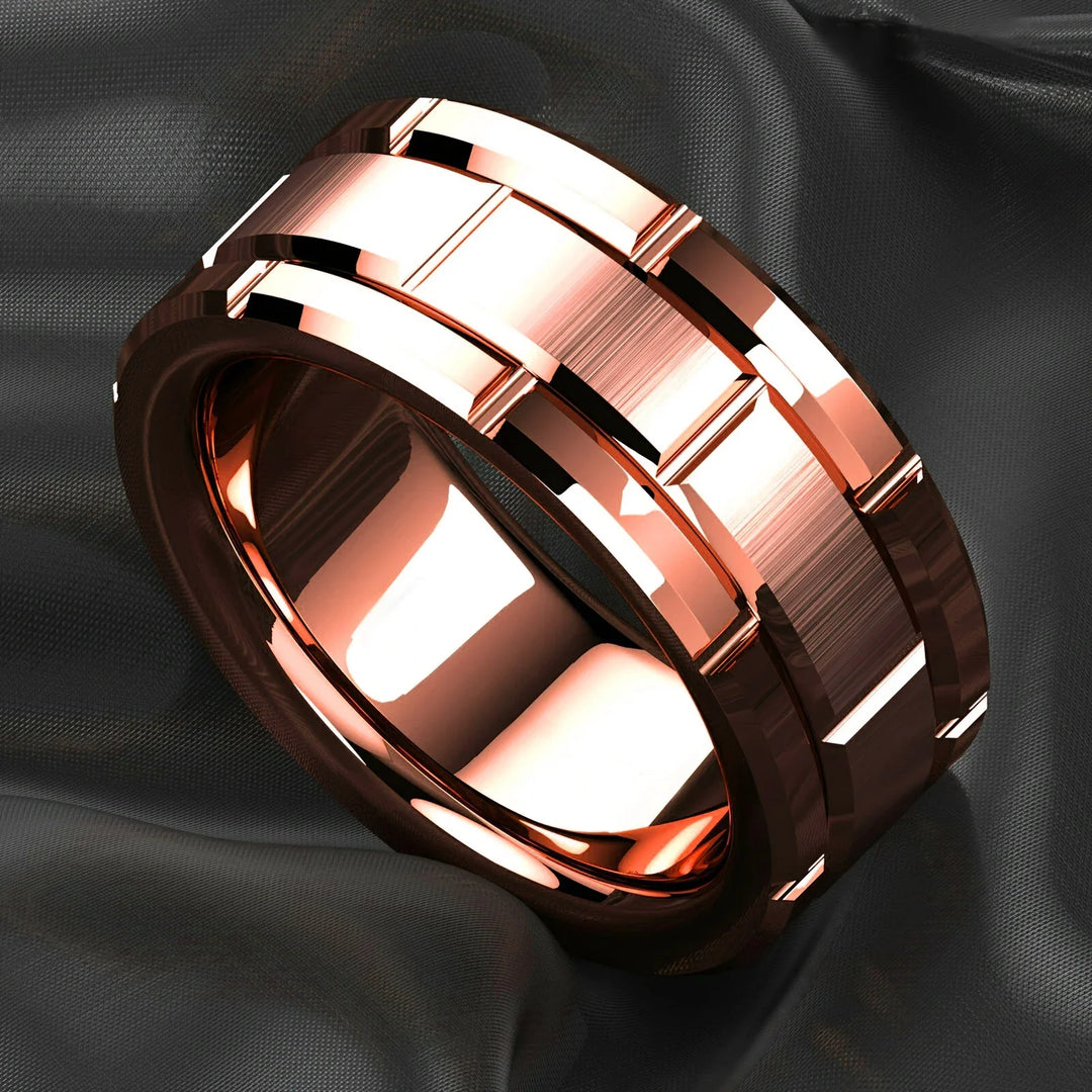 Tungsten Steel Ring - Rose Gold Color / 13