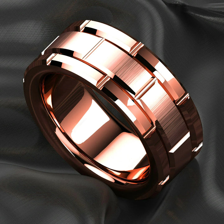 Tungsten Steel Ring - Rose Gold Color / 13