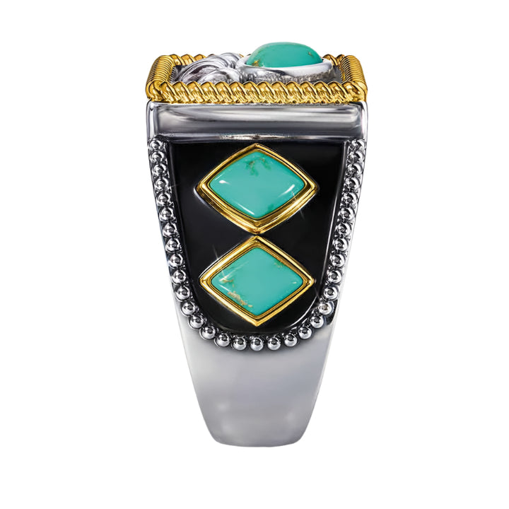 Turquoise Bear Paw Ring