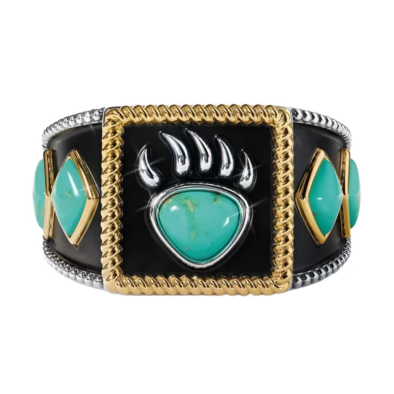 Turquoise Bear Paw Ring