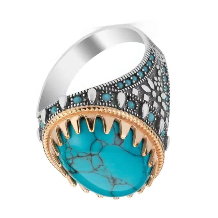 Turquoise Zircon Ring