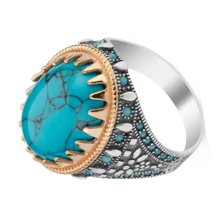 Turquoise Zircon Ring