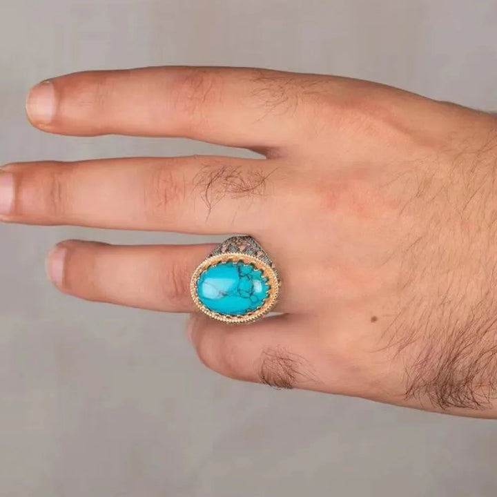 Turquoise Zircon Ring
