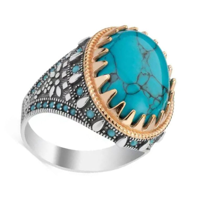 Turquoise Zircon Ring