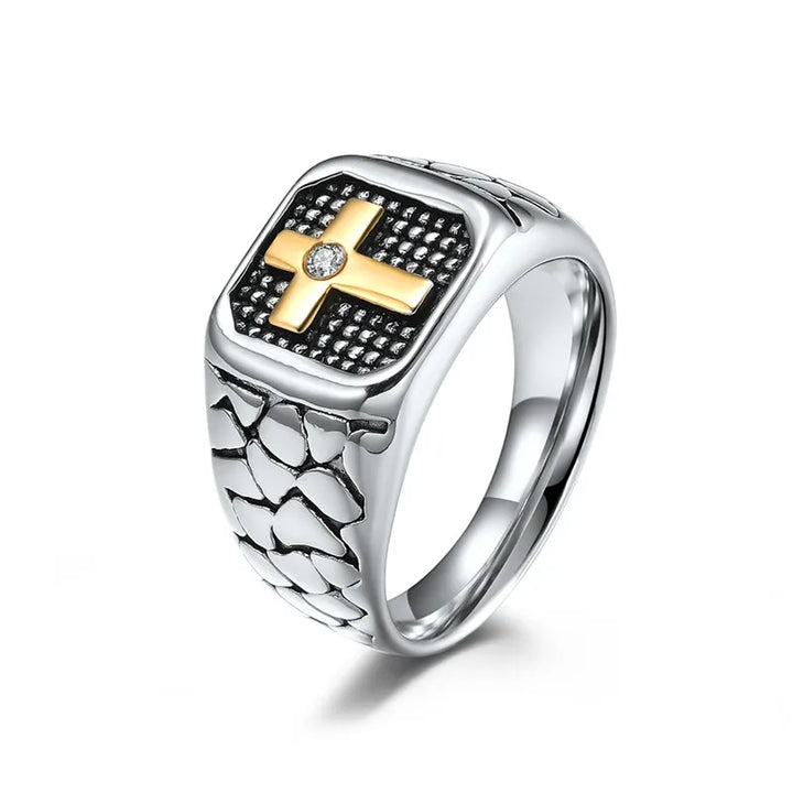 Vintage Cross Ring - silver / 11