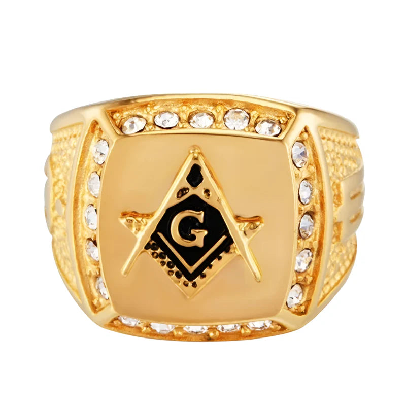 Vintage Gold Masonic Ring