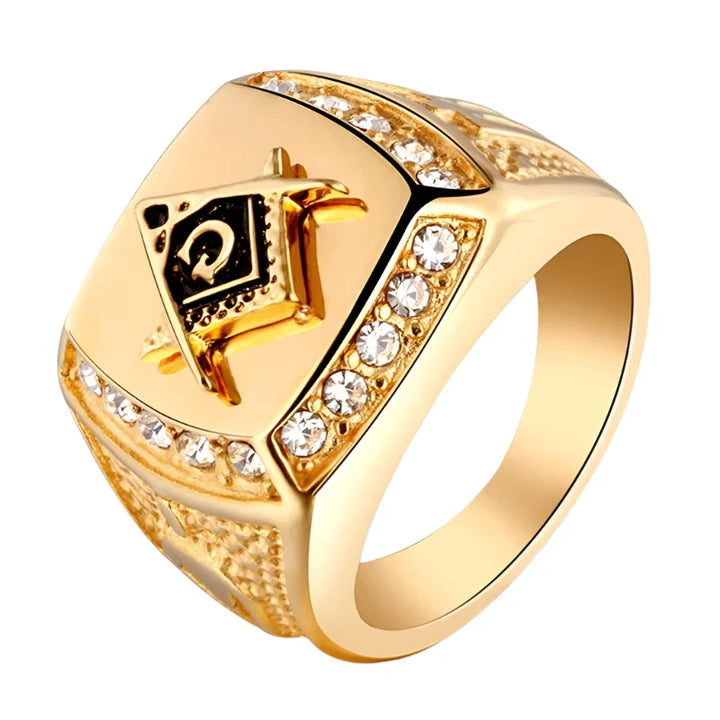 Vintage Gold Masonic Ring
