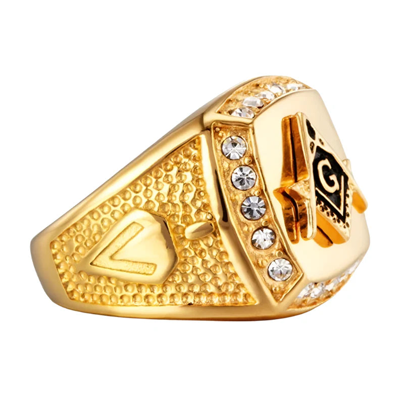 Vintage Gold Masonic Ring