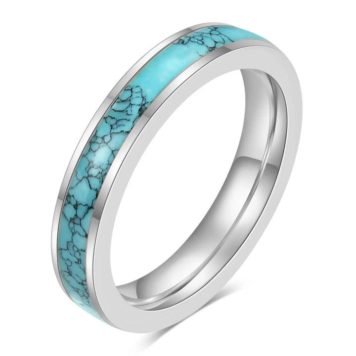 Wedding Turquoise Ring - Silver 2 / 6