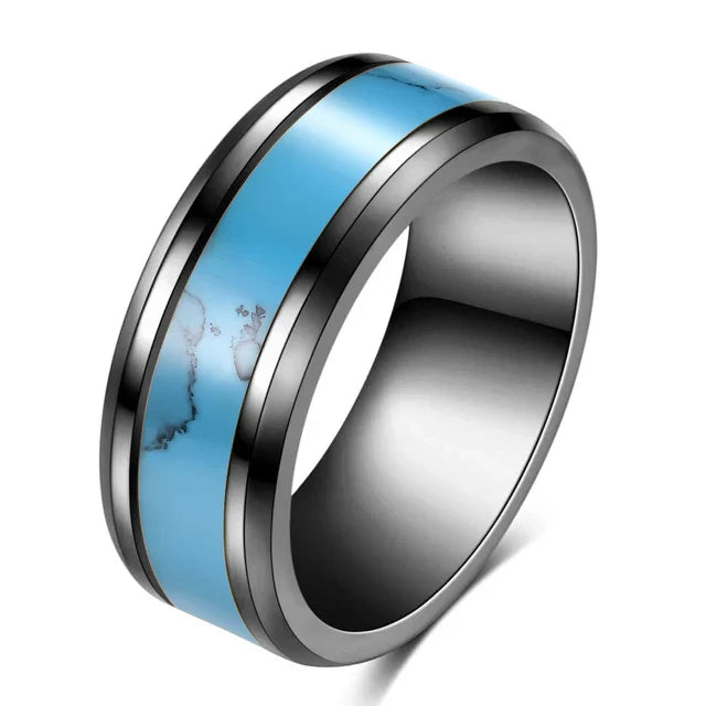 Wedding Turquoise Ring - Black / 6