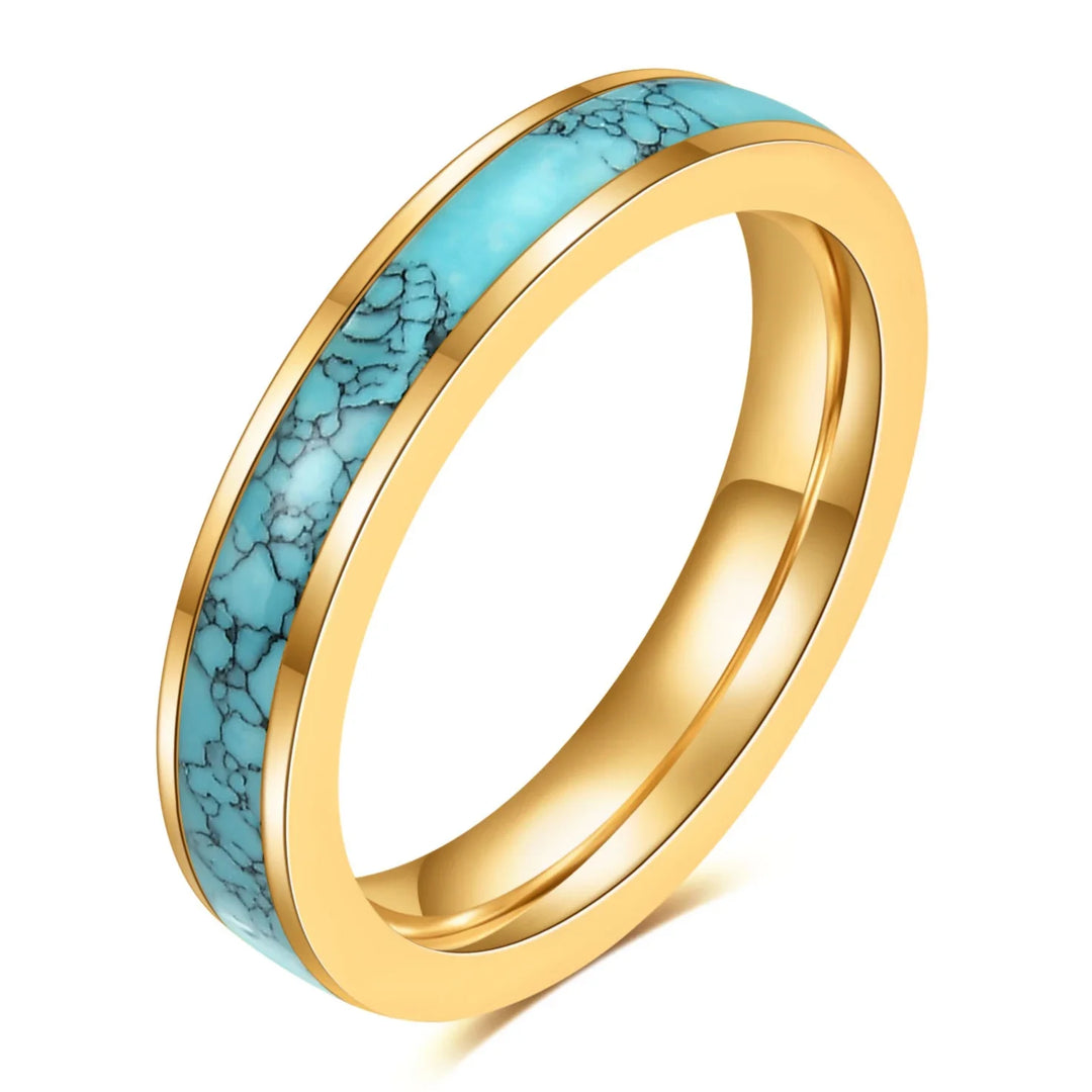 Wedding Turquoise Ring - Gold 1 / 6