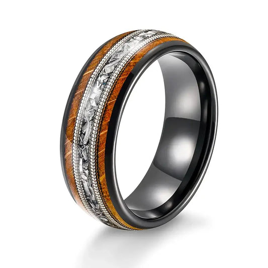 Whiskey Barrel Guitar String Ring - 8mm / 13 - rings