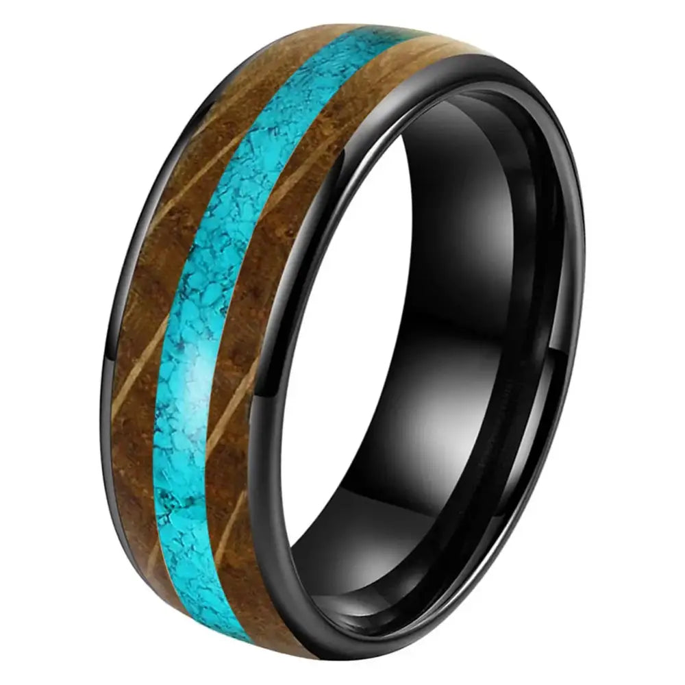 Whiskey Barrel Wood Ring - Black / 7.5 - rings