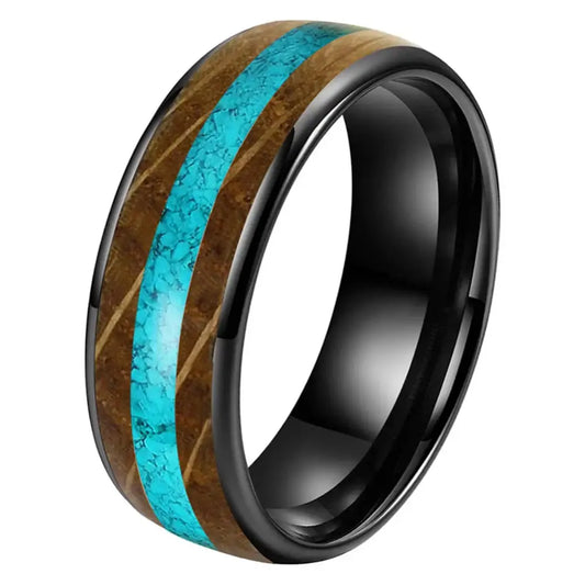 Whiskey Barrel Wood Ring - Black / 7.5 - rings